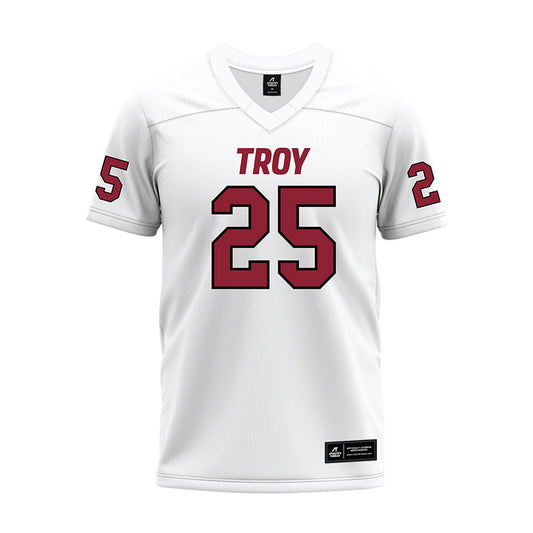 Troy - NCAA Football : Dennis Palmer - White Premium Football Jersey-0
