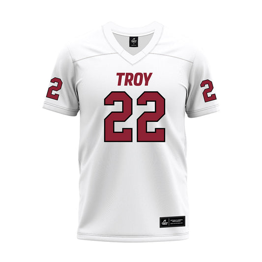 Troy - NCAA Football : Bryce Burgess - White Premium Football Jersey-0