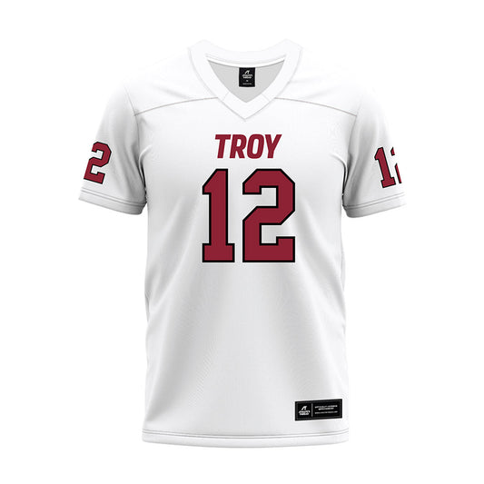 Troy - NCAA Football : Hayden Jackson - White Premium Football Jersey-0