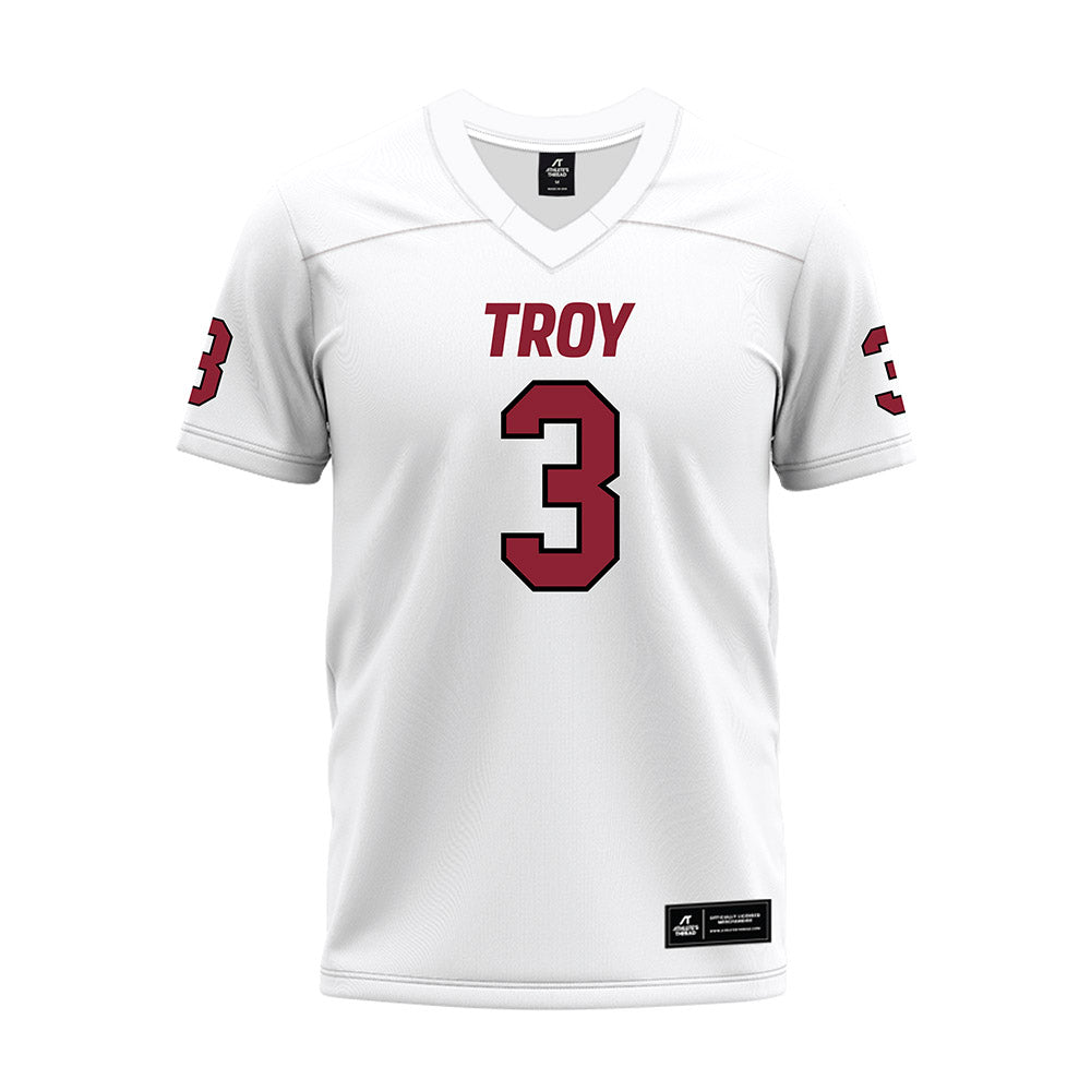Troy - NCAA Football : Doug Nelson - White Premium Football Jersey-0