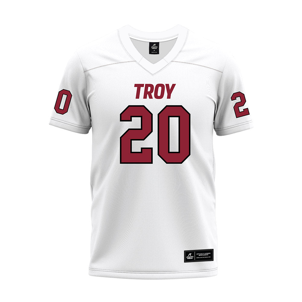 Troy - NCAA Football : Keyshawn Campbell - White Premium Football Jersey