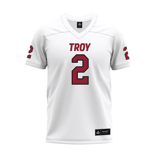 Troy - NCAA Football : Jywon Boyd - White Premium Football Jersey-0