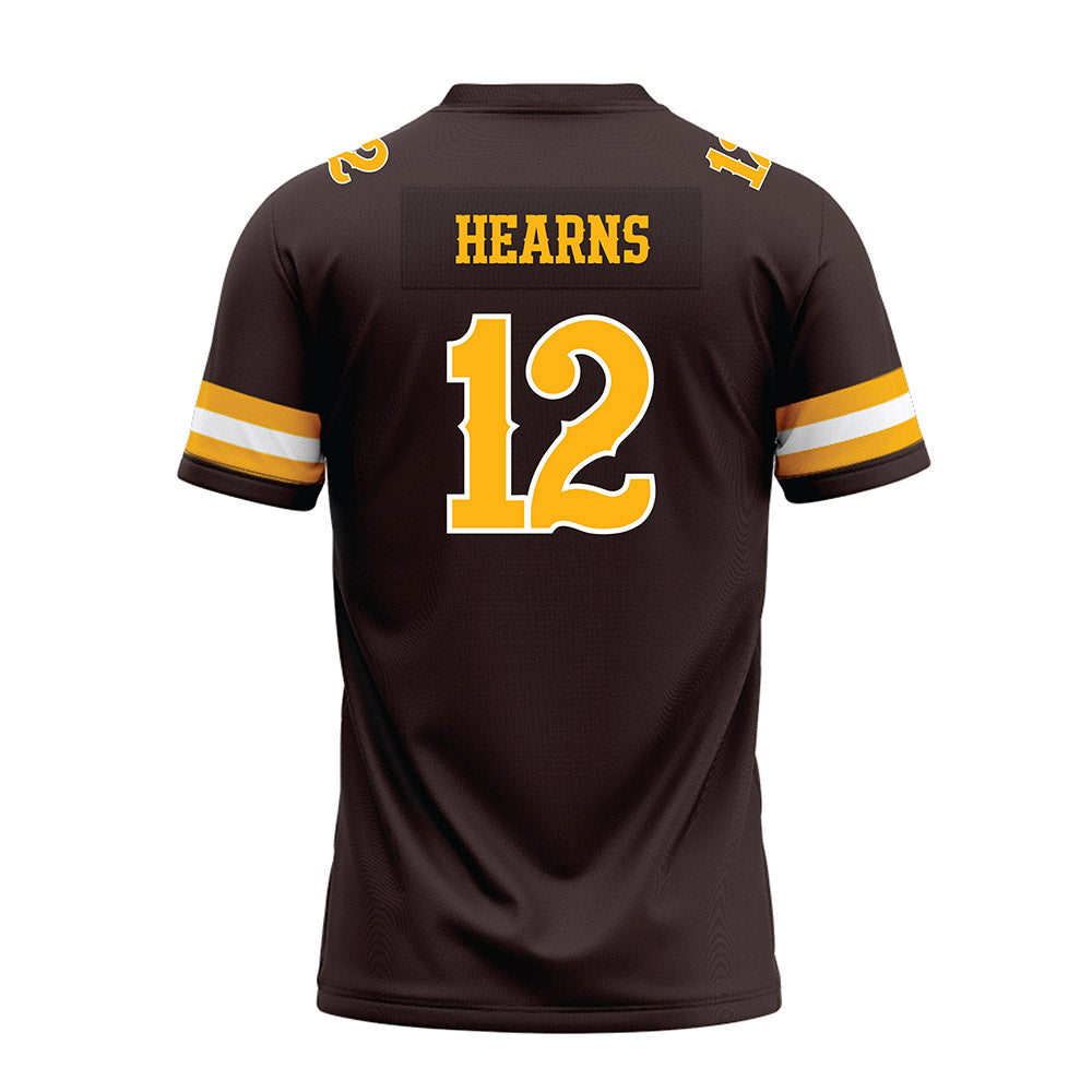 Wyoming - NCAA Football : Desman Hearns - Brown Premium Football Jersey-1