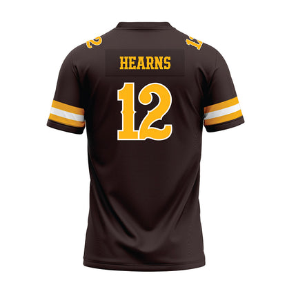 Wyoming - NCAA Football : Desman Hearns - Brown Premium Football Jersey-1