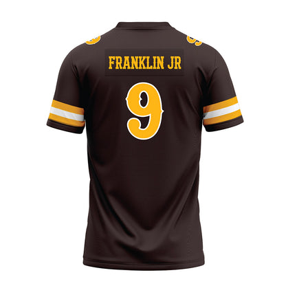 Wyoming - NCAA Football : Travis Franklin Jr - Brown Premium Football Jersey-1