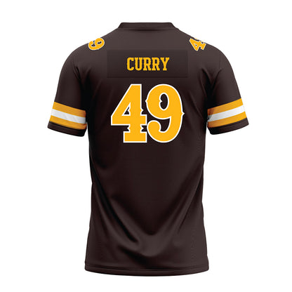 Wyoming - NCAA Football : Nathan Curry - Brown Premium Football Jersey-1