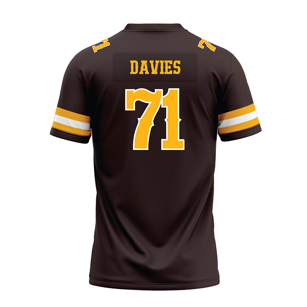 Wyoming - NCAA Football : Jake Davies - Premium Football Jersey