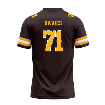 Wyoming - NCAA Football : Jake Davies - Premium Football Jersey