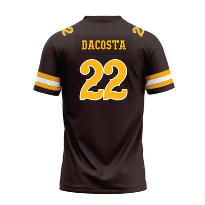 Wyoming - NCAA Football : Jaden DaCosta - Brown Premium Football Jersey-1