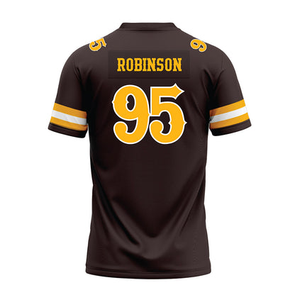 Wyoming - NCAA Football : Caleb Robinson - Premium Football Jersey