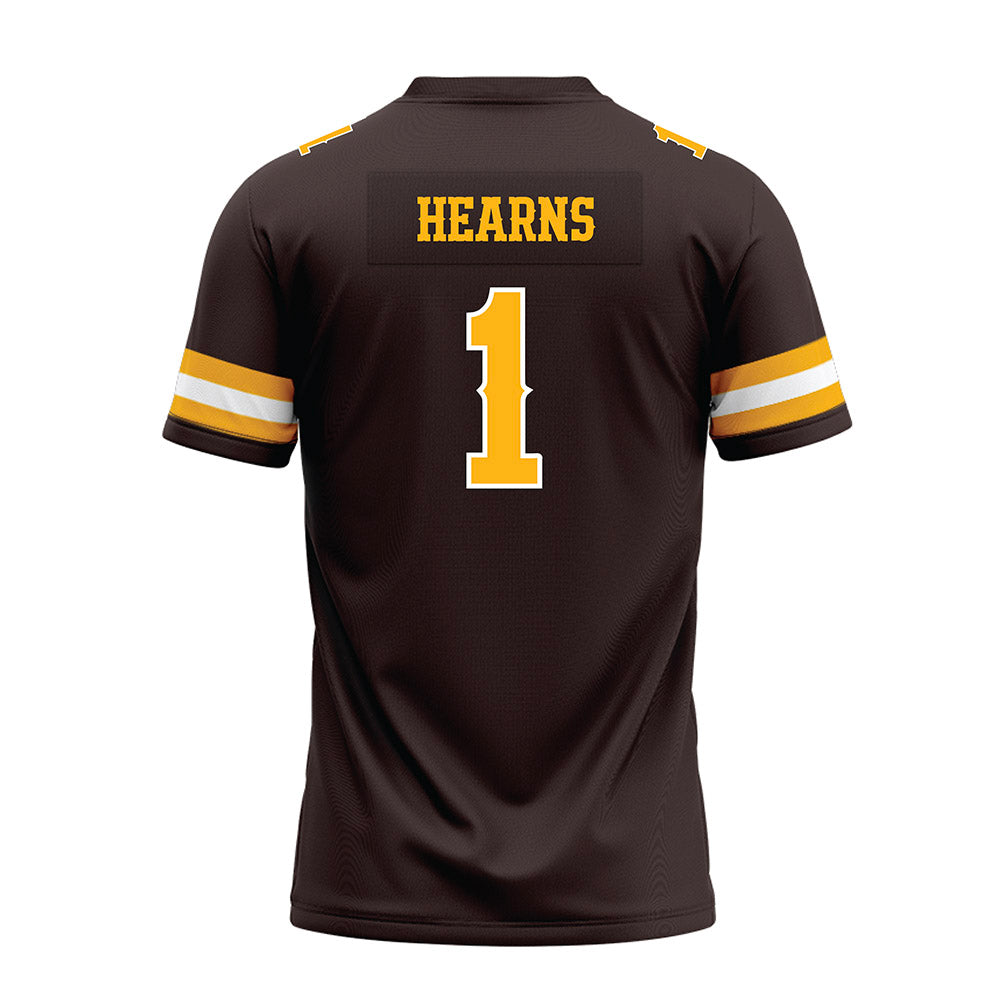 Wyoming - NCAA Football : Desman Hearns - Brown Premium Football Jersey-1