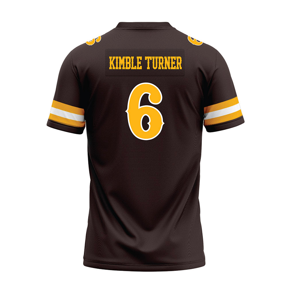 Wyoming - NCAA Football : Kaiden Kimble Turner - Brown Premium Football Jersey-1
