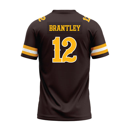 Wyoming - NCAA Football : Bricen Brantley - Brown Premium Football Jersey-1