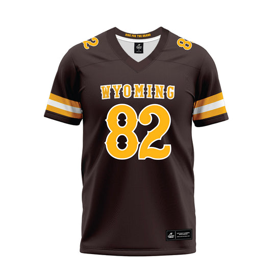 Wyoming - NCAA Football : Bricen Brantley - Brown Premium Football Jersey-0