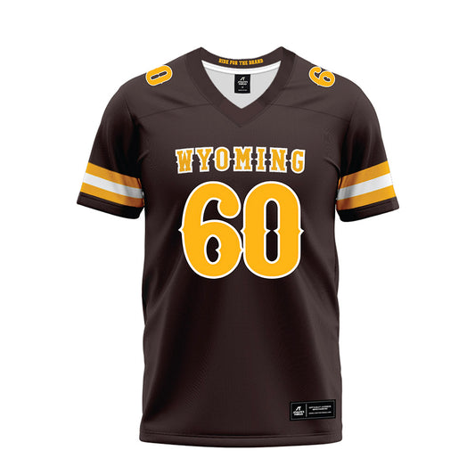 Wyoming - NCAA Football : Grant Lott - Brown Premium Football Jersey-0