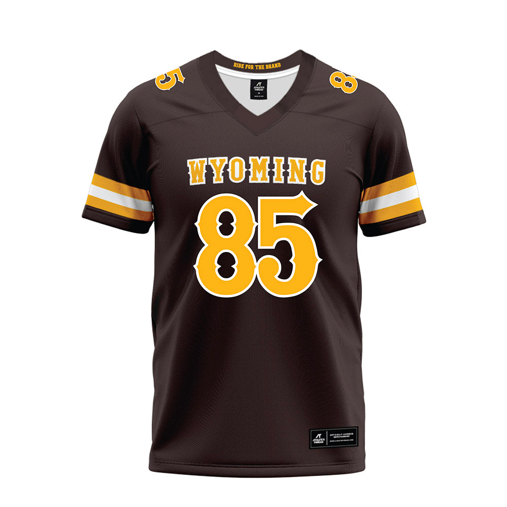 Wyoming - NCAA Football : Ishmael Muhammad - Brown Premium Football Jersey-0