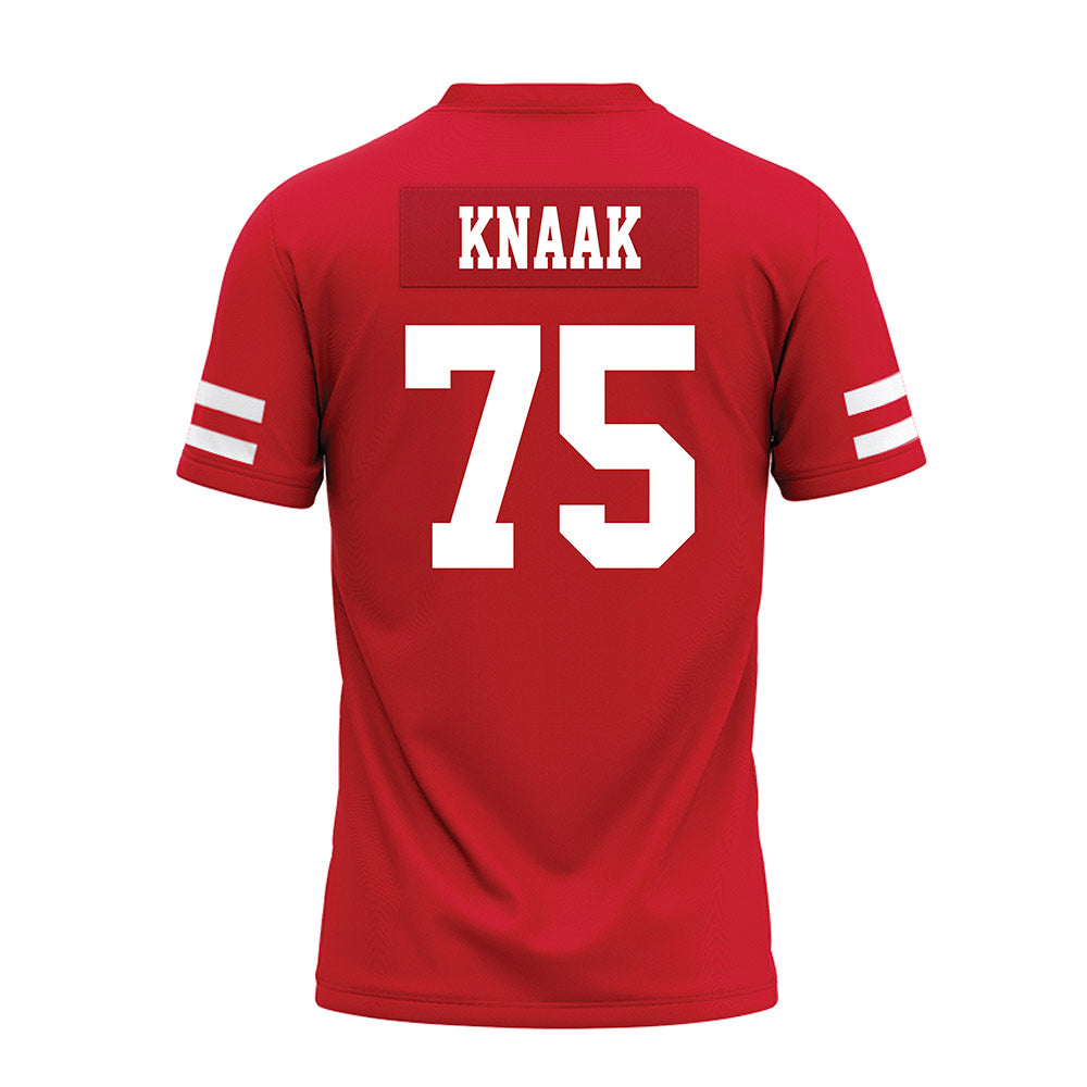 Nebraska - NCAA Football : Tyler Knaak - Premium Football Jersey-1