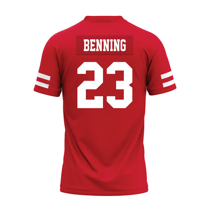 Nebraska - NCAA Football : Caleb Benning - Premium Football Jersey-1