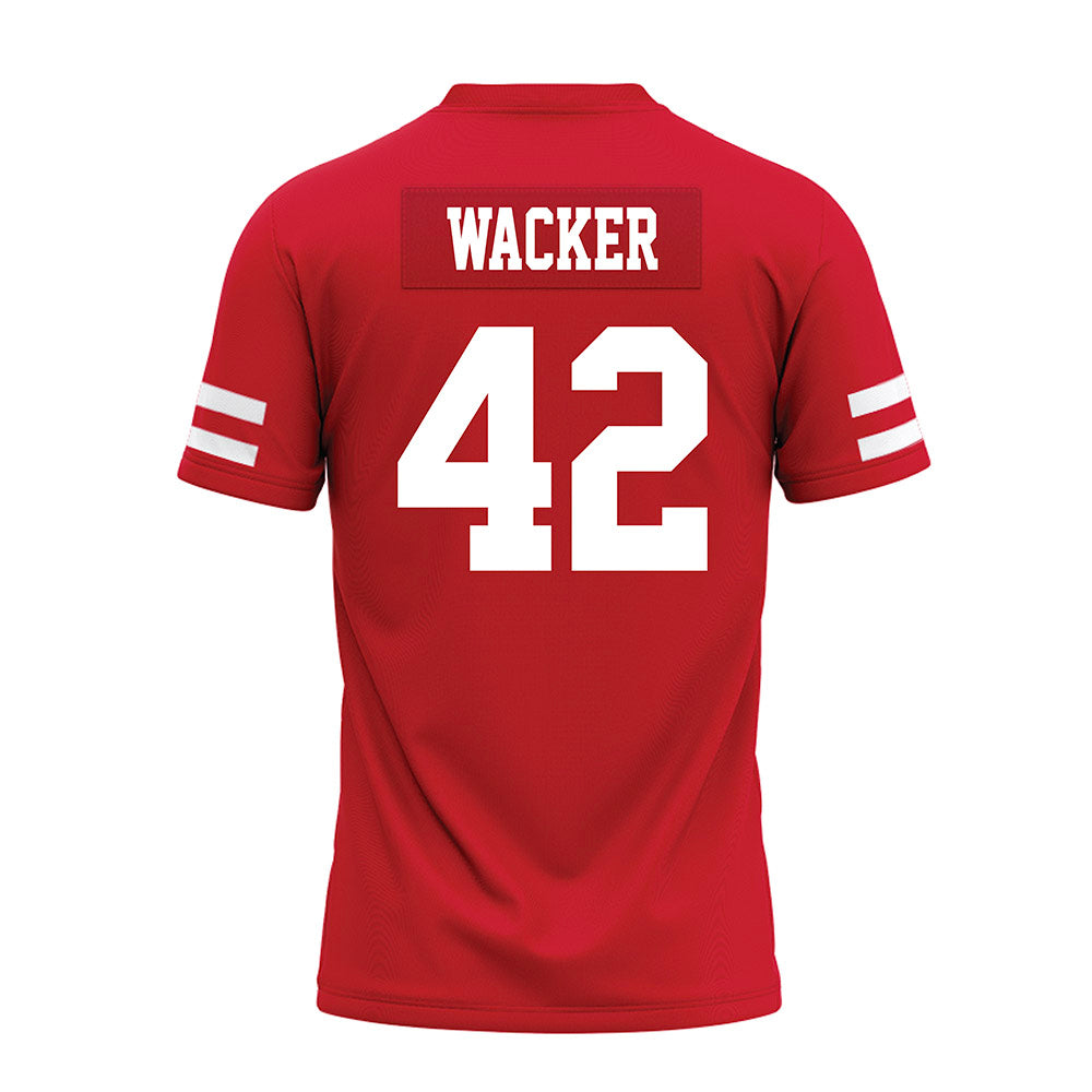 Nebraska - NCAA Football : Derek Wacker - Premium Football Jersey-1