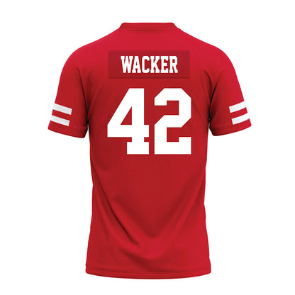 Nebraska - NCAA Football : Derek Wacker - Premium Football Jersey-1