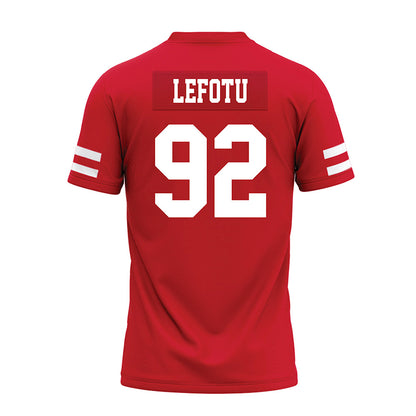Nebraska - NCAA Football : Sua Lefotu - Premium Football Jersey