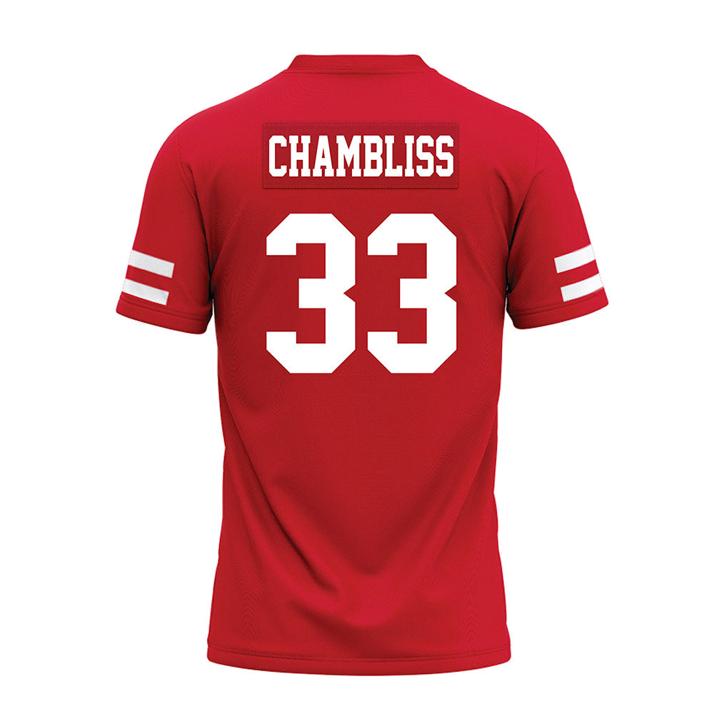 Nebraska - NCAA Football : Owen Chambliss - Premium Football Jersey-1