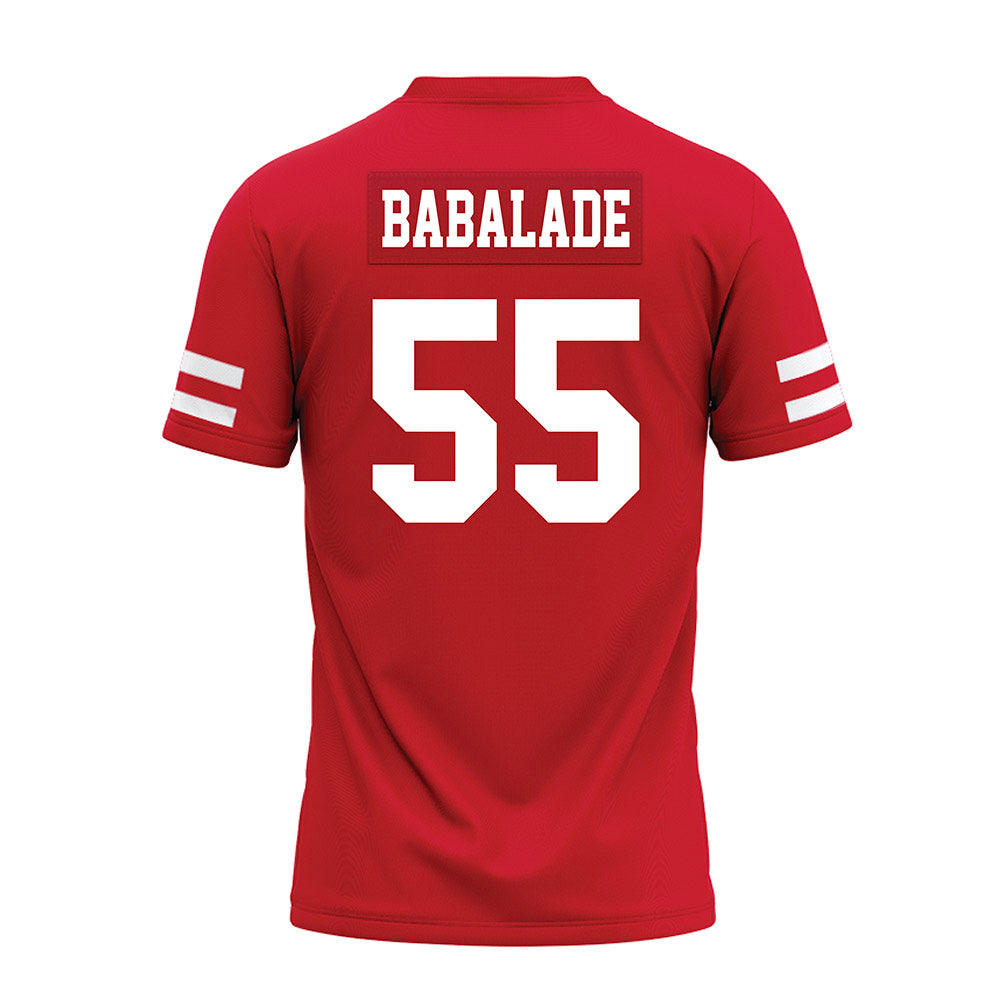 Nebraska - NCAA Football : Tree Babalade - Premium Football Jersey-1