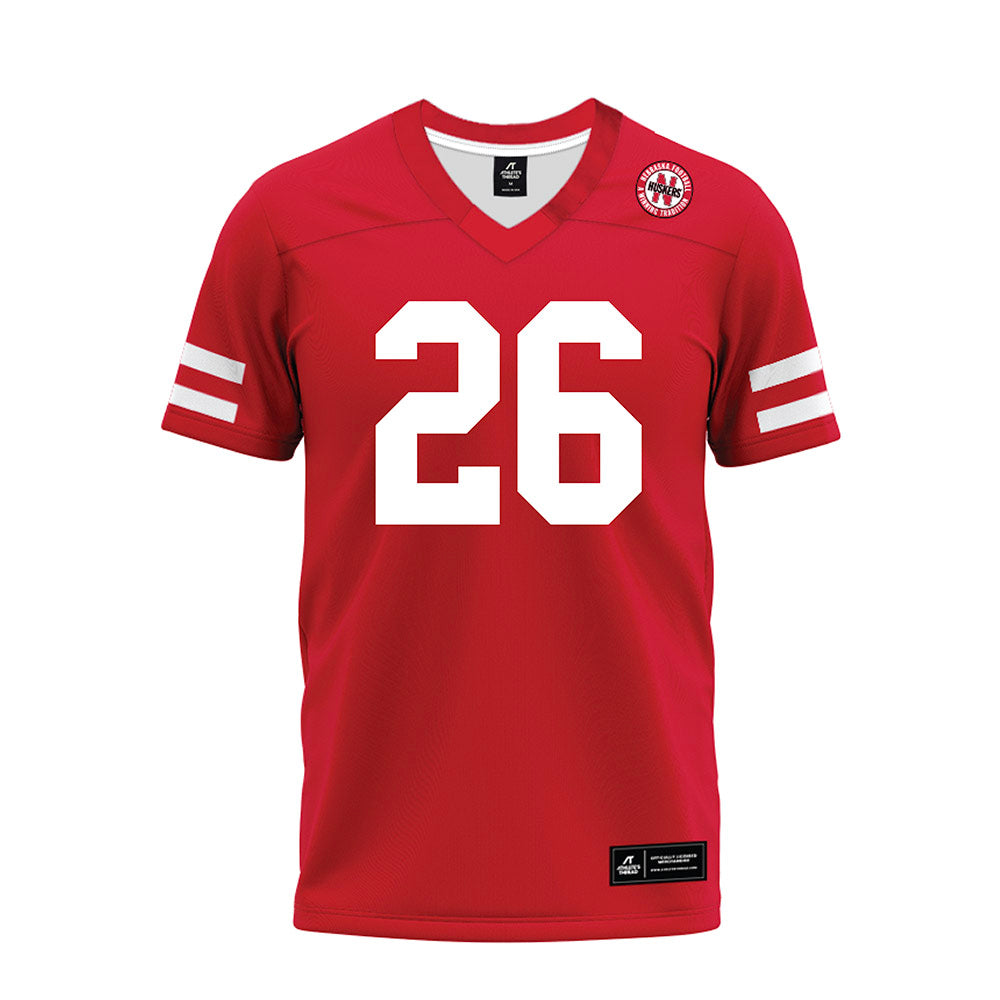 Nebraska - NCAA Football : Dwayne Mcdougle - Premium Football Jersey-0