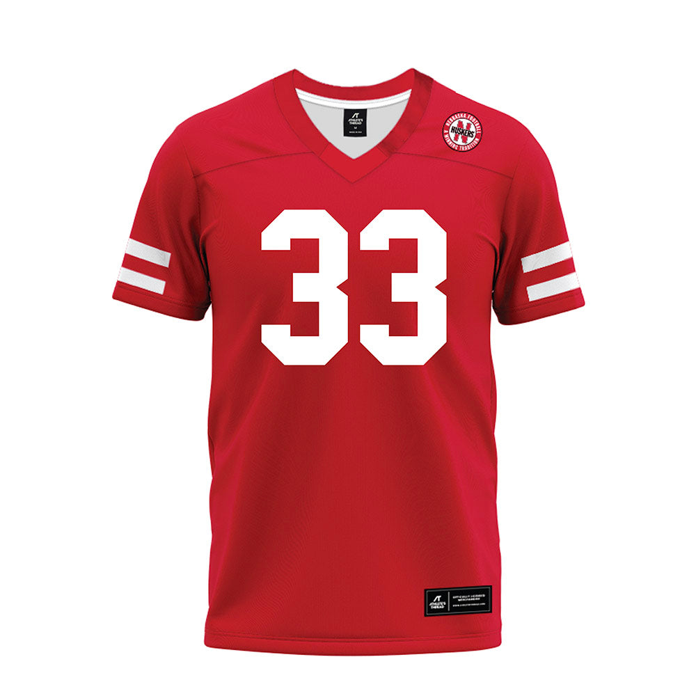 Nebraska - NCAA Football : Owen Chambliss - Premium Football Jersey-0