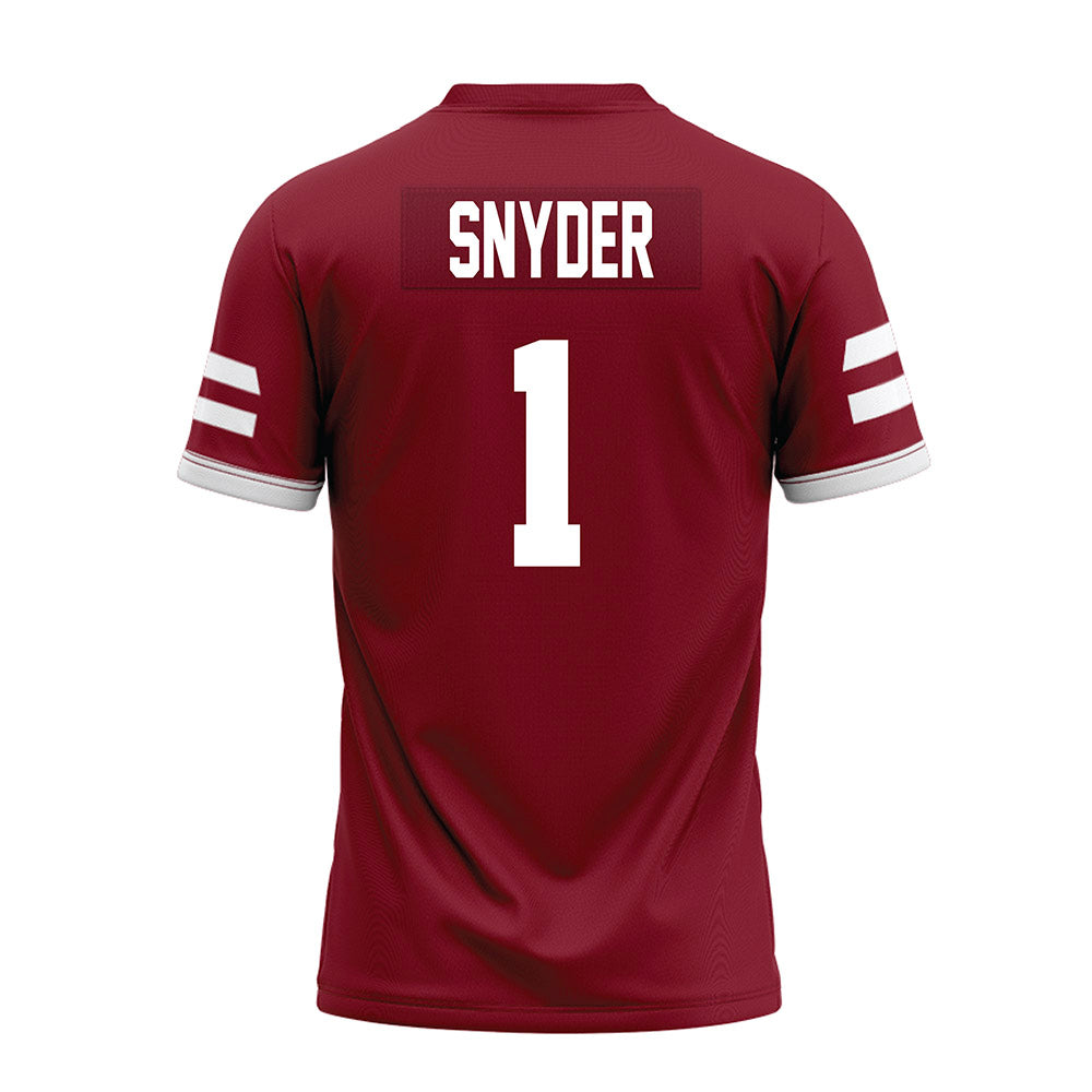 UMass - NCAA Football : DD Snyder - Premium Football Jersey-1