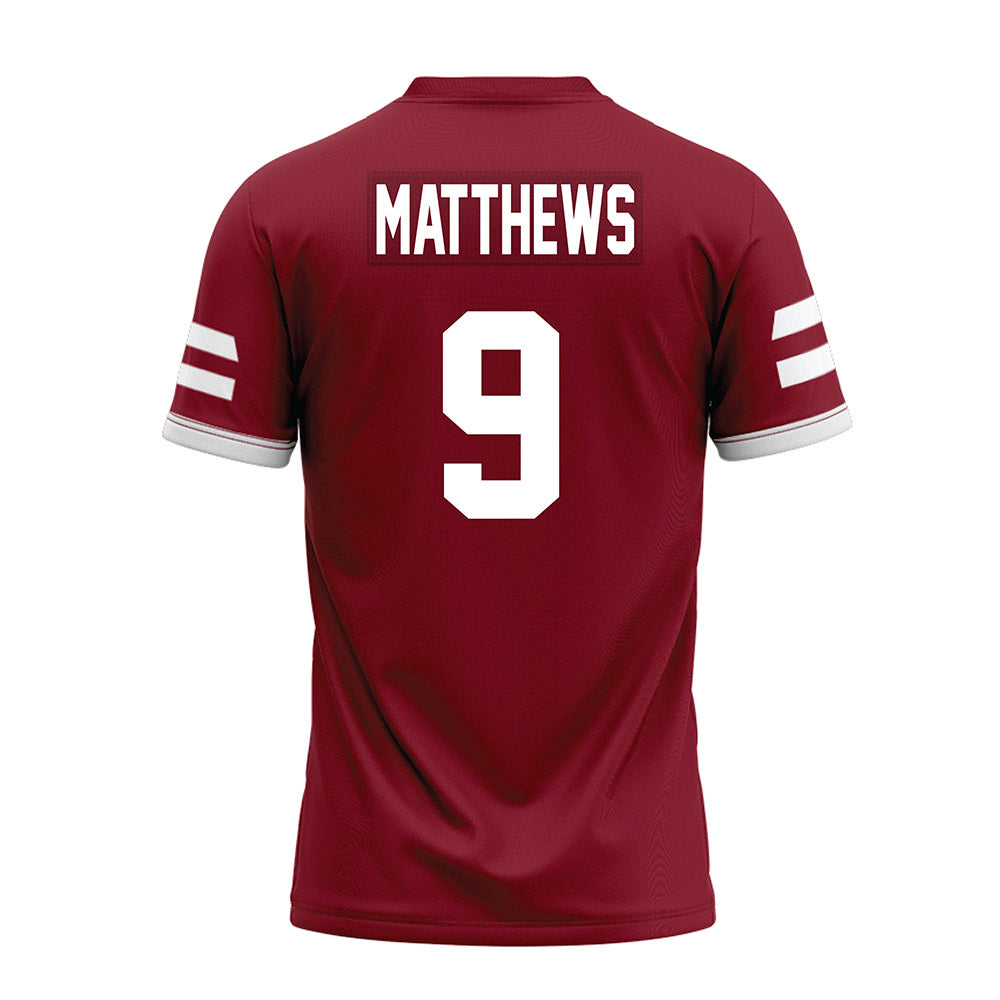 UMass - NCAA Football : Devin Matthews - Premium Football Jersey-1