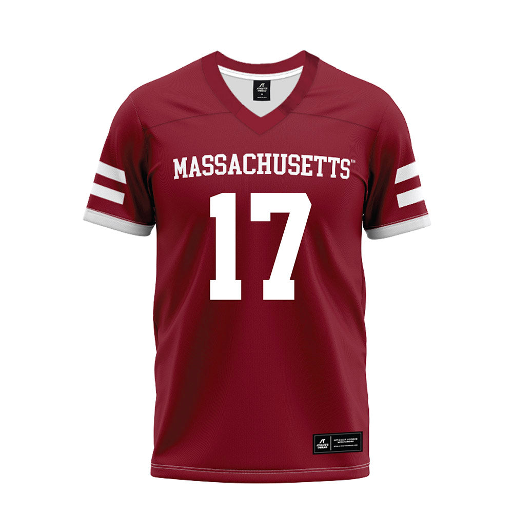 UMass - NCAA Football : Jerry Washington - Premium Football Jersey-0