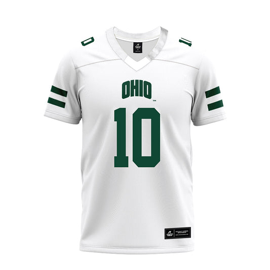 Ohio - NCAA Football : Drayden Pavey - White Premium Football Jersey-0