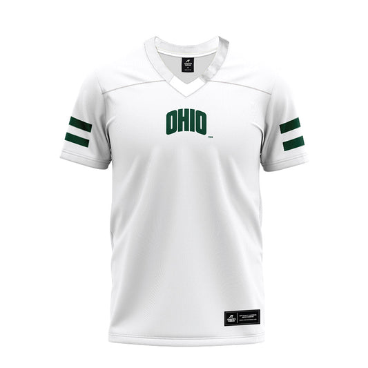 Ohio - NCAA Football : Preston Bowman - White Premium Football Jersey-0