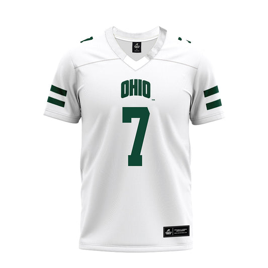 Ohio - NCAA Football : Levi Davis - White Premium Football Jersey-0