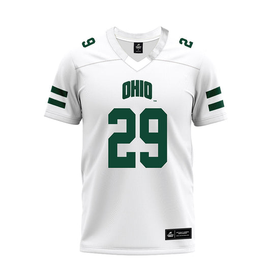 Ohio - NCAA Football : JT Haskins - White Premium Football Jersey-0