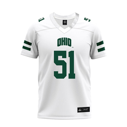 Ohio - NCAA Football : Job Mavrick - White Premium Football Jersey-0