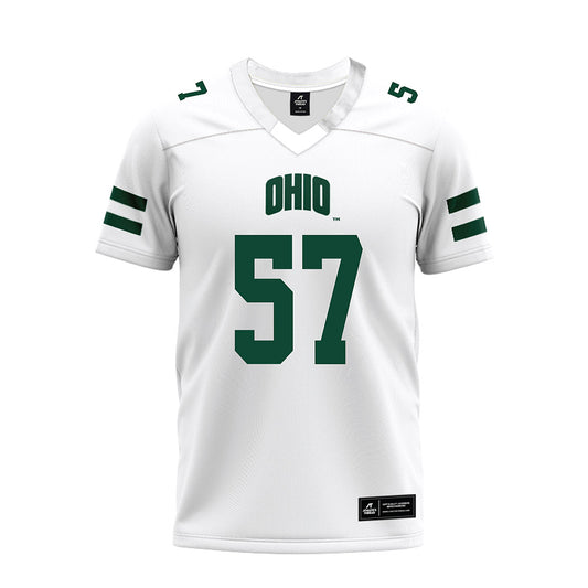 Ohio - NCAA Football : Nathan Hale - White Premium Football Jersey-0