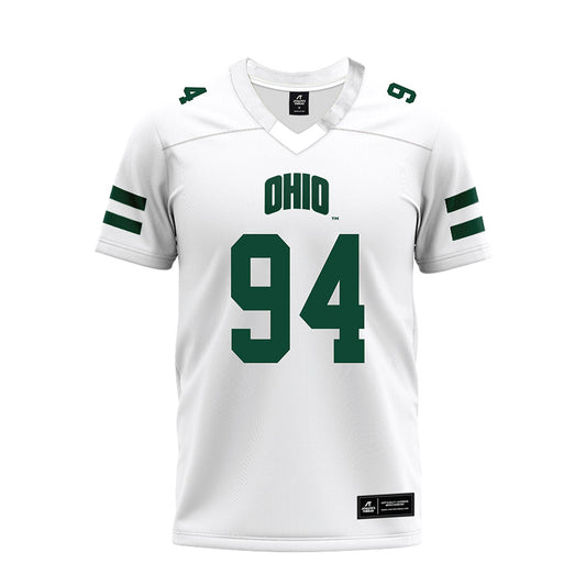 Ohio - NCAA Football : Bj Weaver - White Premium Football Jersey-0