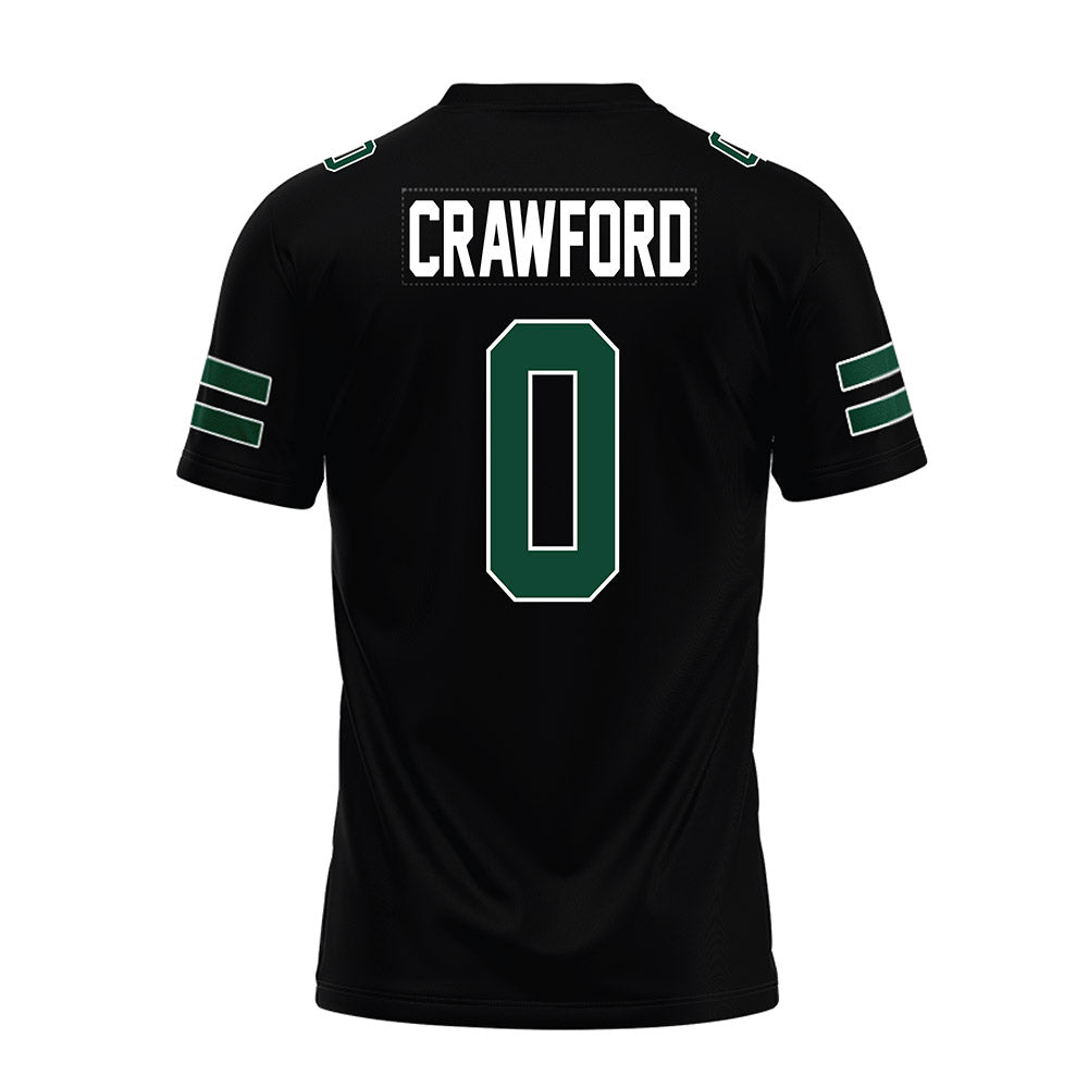 Ohio - NCAA Football : Delaney Crawford - Black Premium Football Jersey-1
