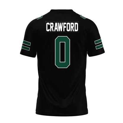 Ohio - NCAA Football : Delaney Crawford - Black Premium Football Jersey-1