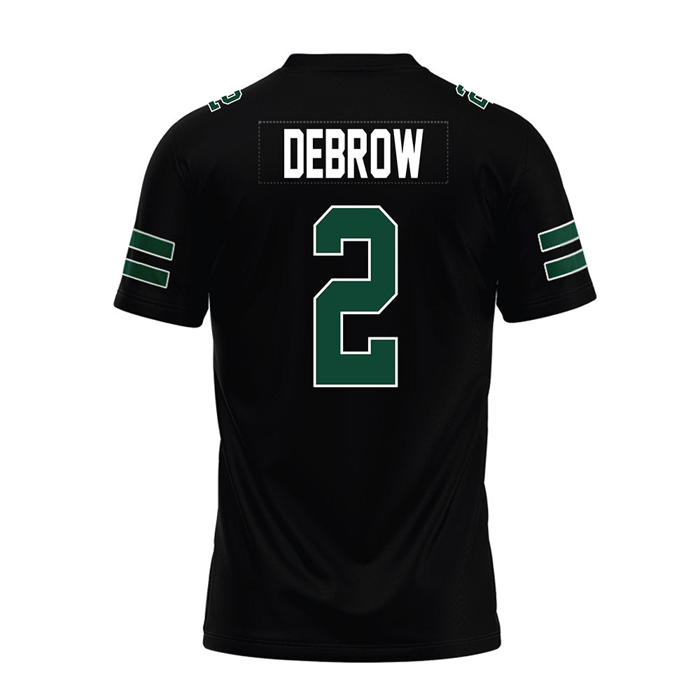 Ohio - NCAA Football : Khamani Debrow - Black Premium Football Jersey-1