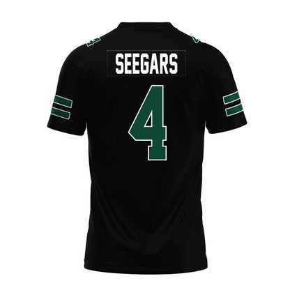 Ohio - NCAA Football : Kaci Seegars - Black Premium Football Jersey-1
