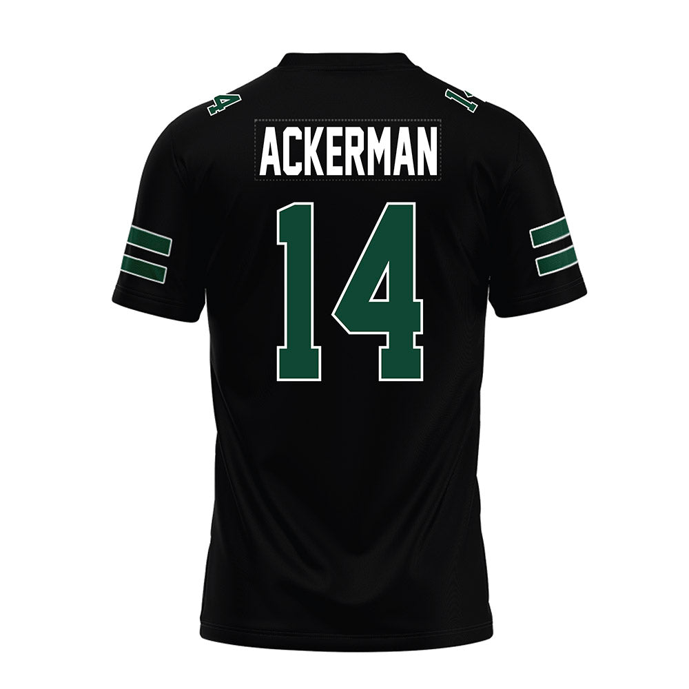 Ohio - NCAA Football : Ike Ackerman - Black Premium Football Jersey-1