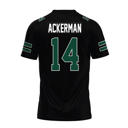 Ohio - NCAA Football : Ike Ackerman - Black Premium Football Jersey-1