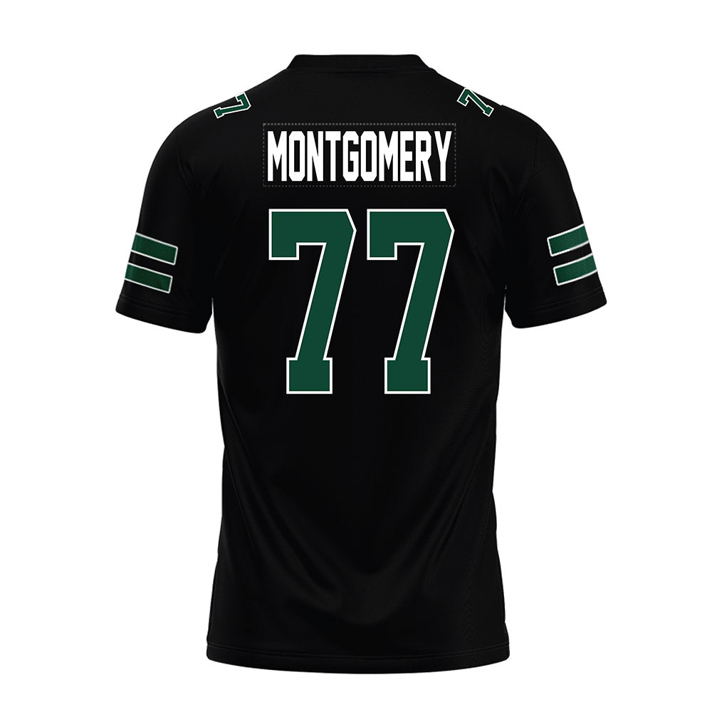 Ohio - NCAA Football : Mike Montgomery - Black Premium Football Jersey-1