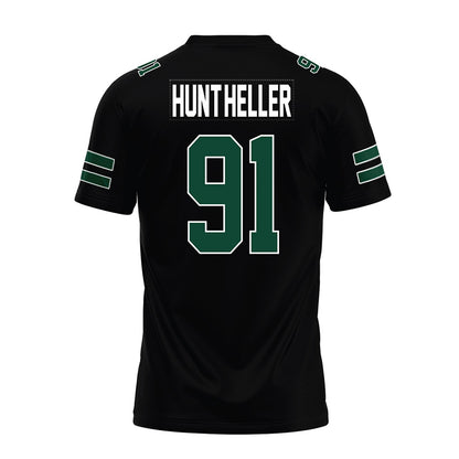 Ohio - NCAA Football : Nate Hunt-Heller - Black Premium Football Jersey-1