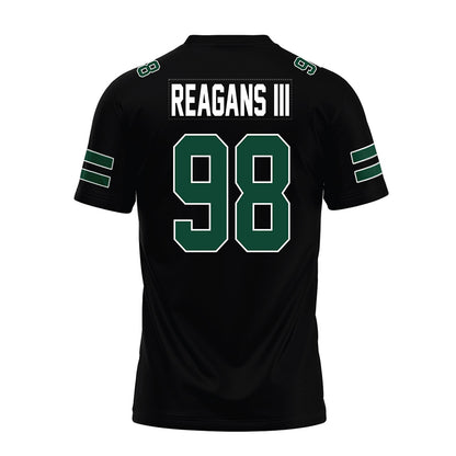 Ohio - NCAA Football : Derek Reagans III - Black Premium Football Jersey-1