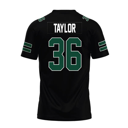 Ohio - NCAA Football : Malachi Taylor - Black Premium Football Jersey-1