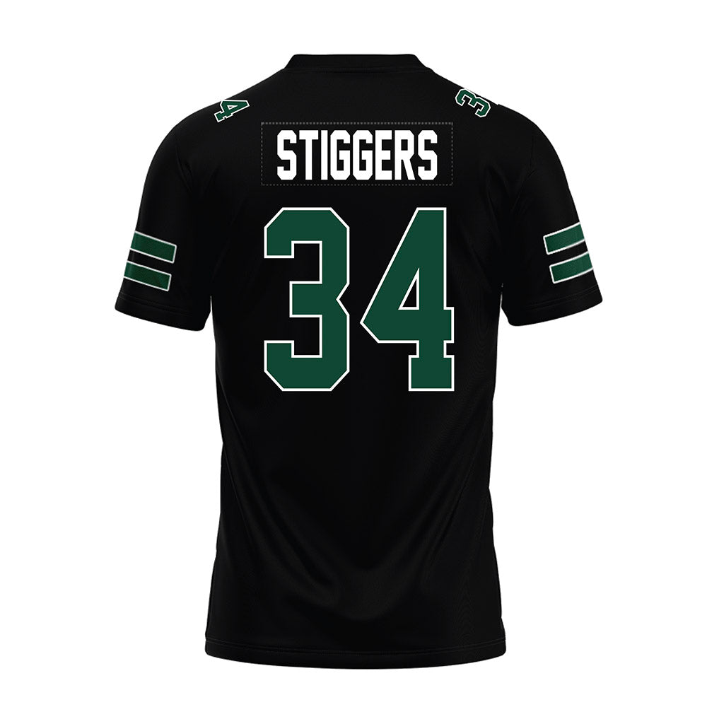 Ohio - NCAA Football : Troy Stiggers - Black Premium Football Jersey-1